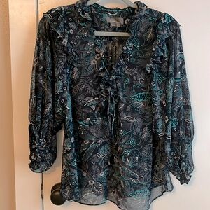 Anthropologie M sheer top
